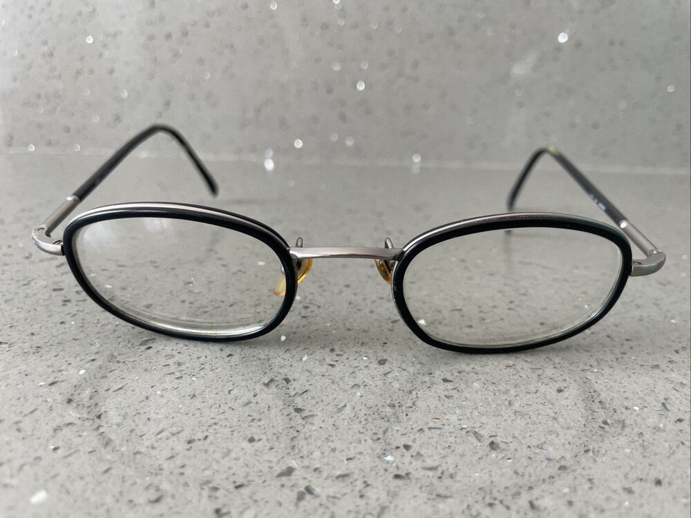 GANT Black rim eyeglasses frames only Charter G-353 Marine 50-23 Italy designer